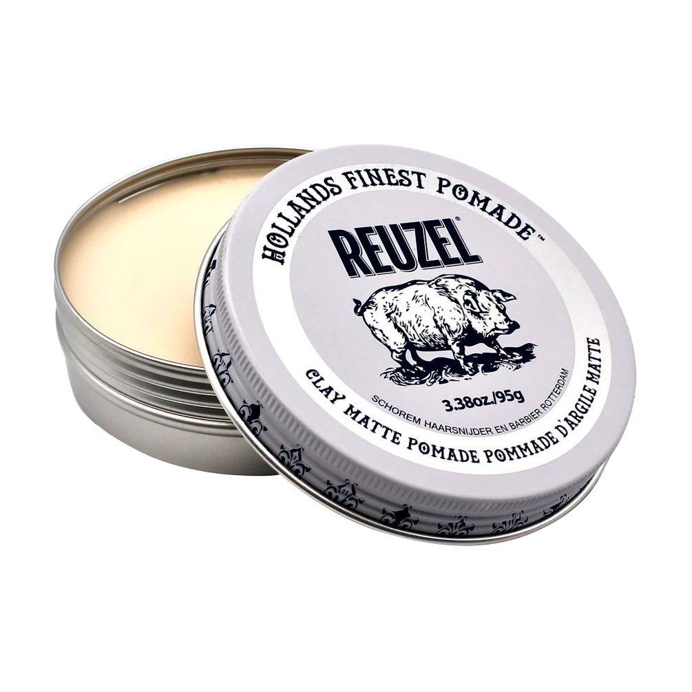 Чоловіча моделювальна глина для волосся Reuzel Clay Matte Pomade, 95 г