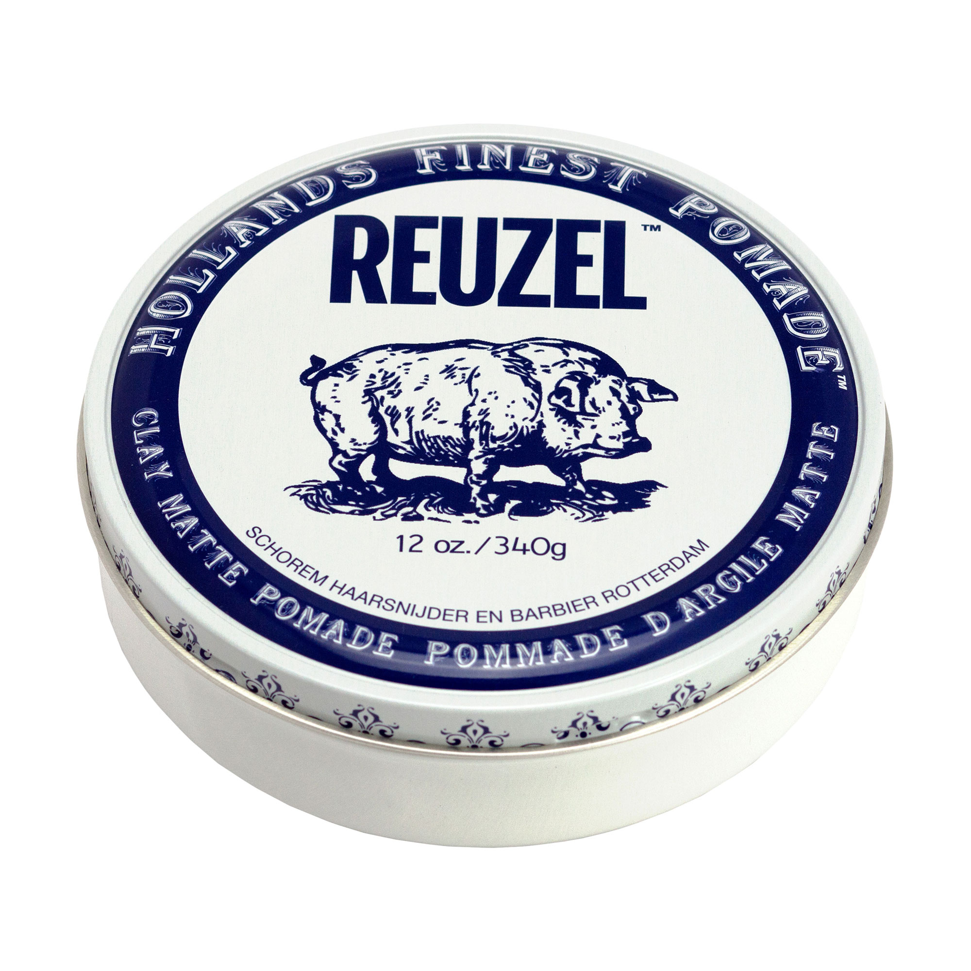 Чоловіча моделювальна глина для волосся Reuzel Clay Matte Pomade, 340 г